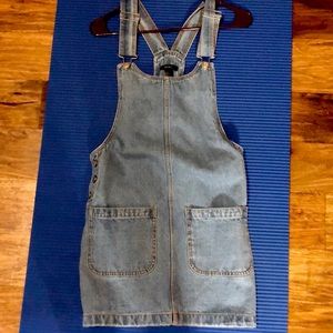 Forever 21 Denim Overall Dress - S